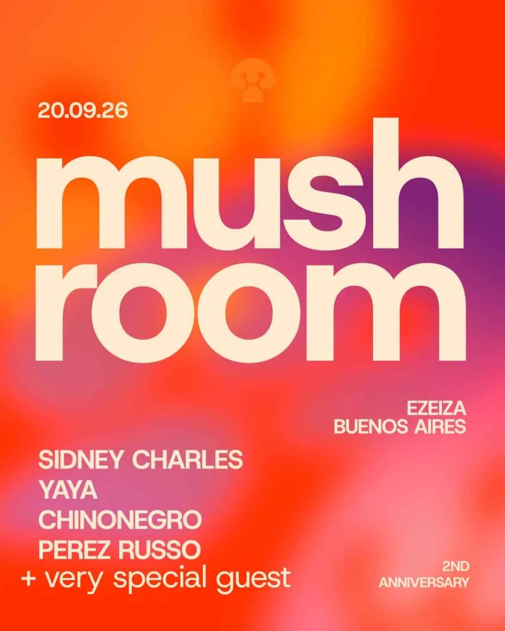Flyer de PRIMAVERA x MUSHROOM, 20.09.2026