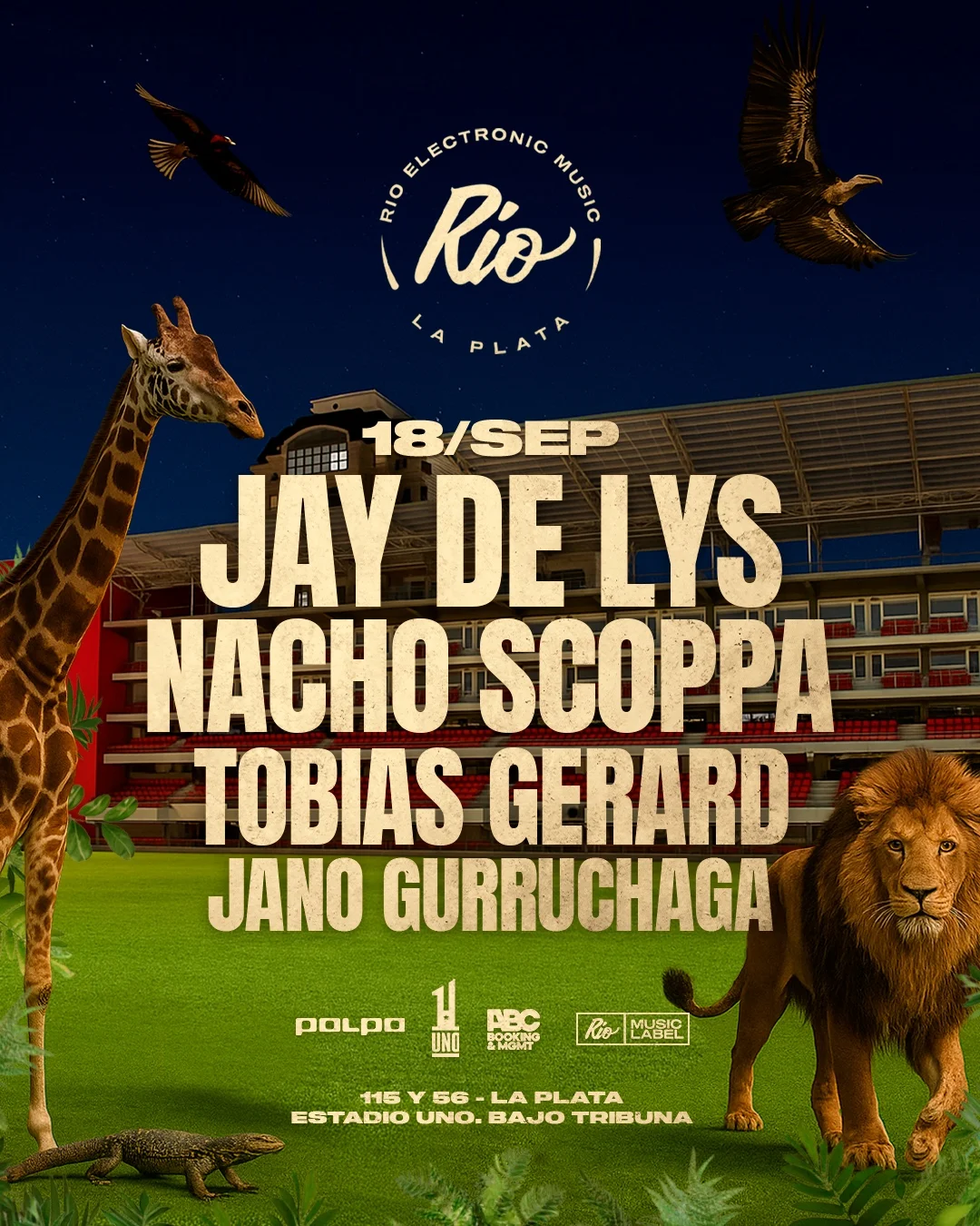 Flyer de JAY DE LYS, NACHO SCOPPA, 18.09.2026