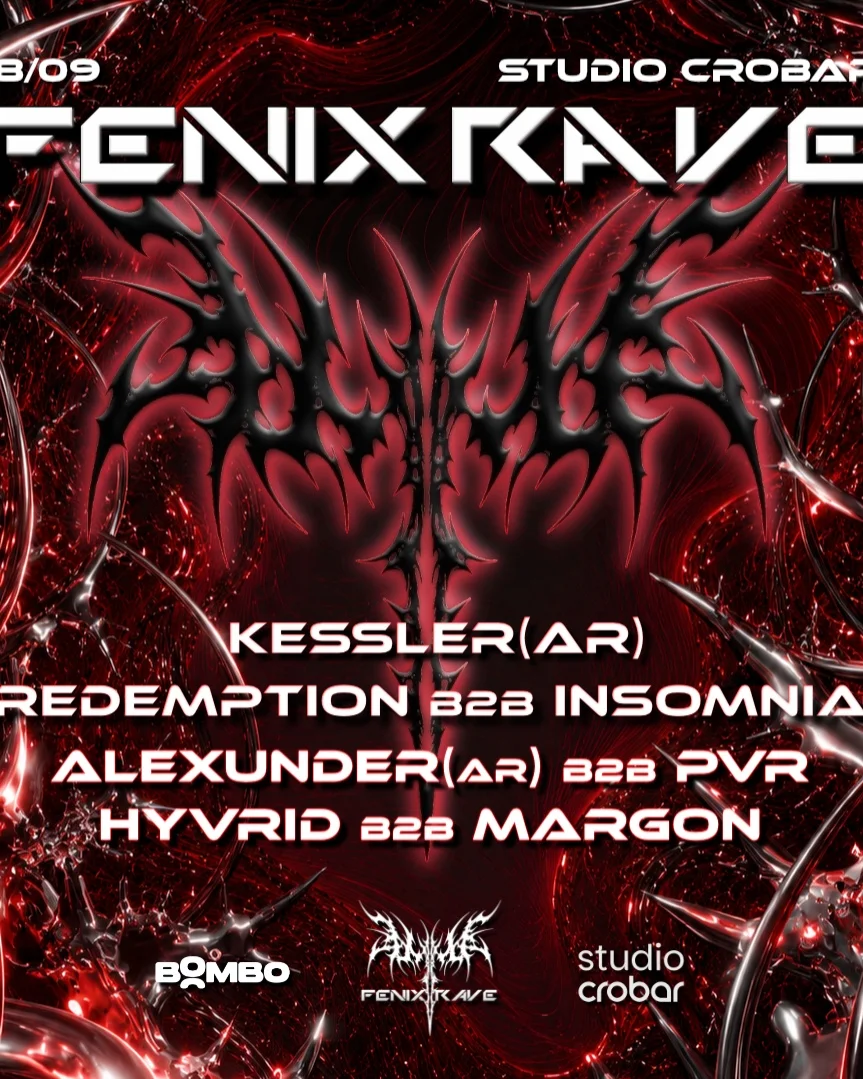 Flyer de FENIX RAVE @ STUDIO CROBAR, 18.09.2026