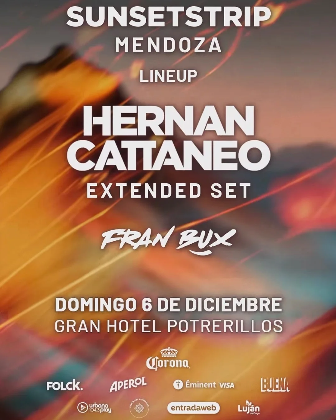 Flyer de HERNAN CATTANEO | SUNSETSTRIP DÍA 2, 06.12.2026