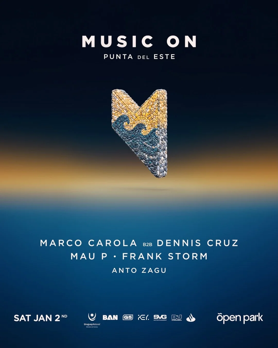 Flyer de MUSIC ON PDE 2027, 02.01.2027