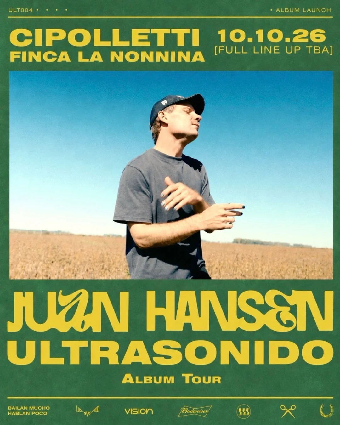 Flyer de JUAN HANSEN pres: ULTRASONIDO, 10.10.2026