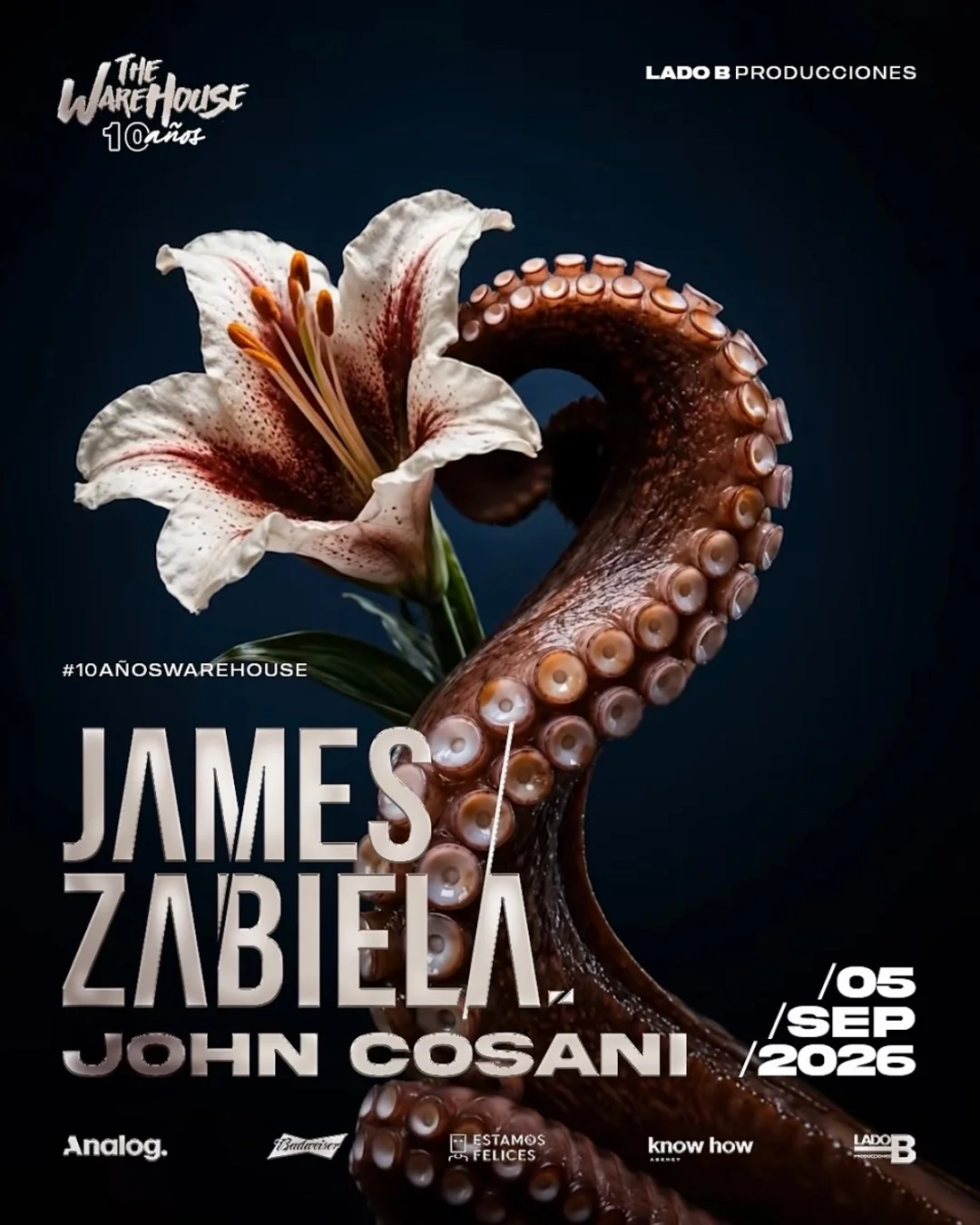 Flyer de JAMES ZABIELA, 05.09.2026