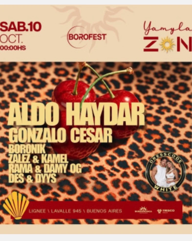 Flyer de ALDO HAYDAR X YAMYLA ZON, 10.10.2026