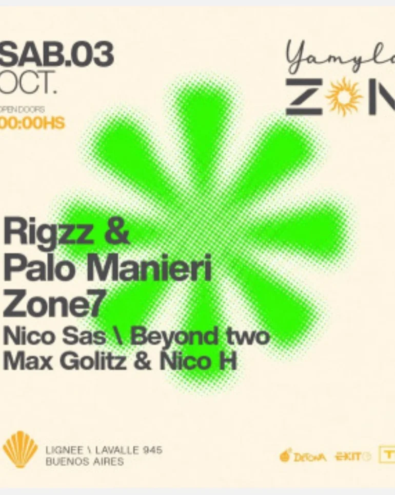 Flyer de LIGNEE - ZONE7 x YAMYLA ZON