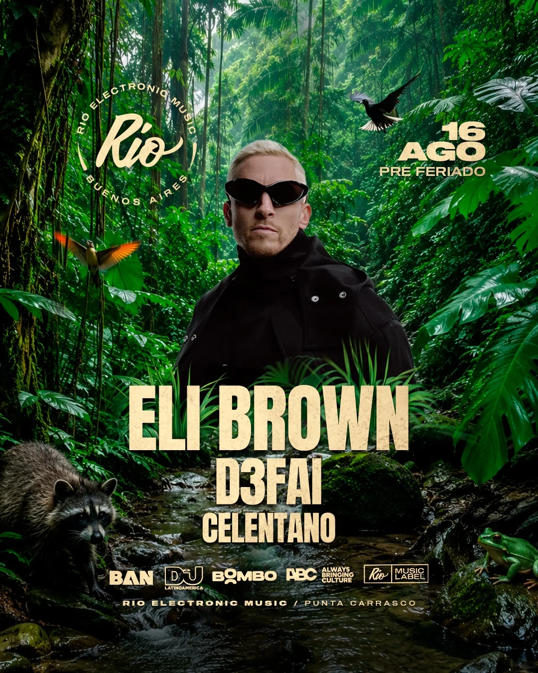 Flyer de ELI BROWN D3FAI, CELENTANO, 16.08.2026