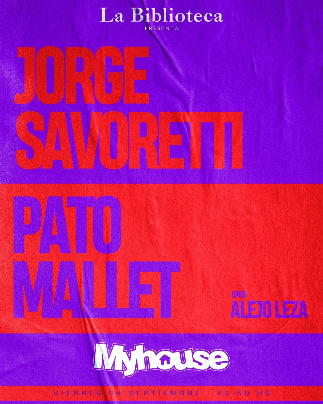 Flyer de JORGE SAVORETTI, 04.09.2026